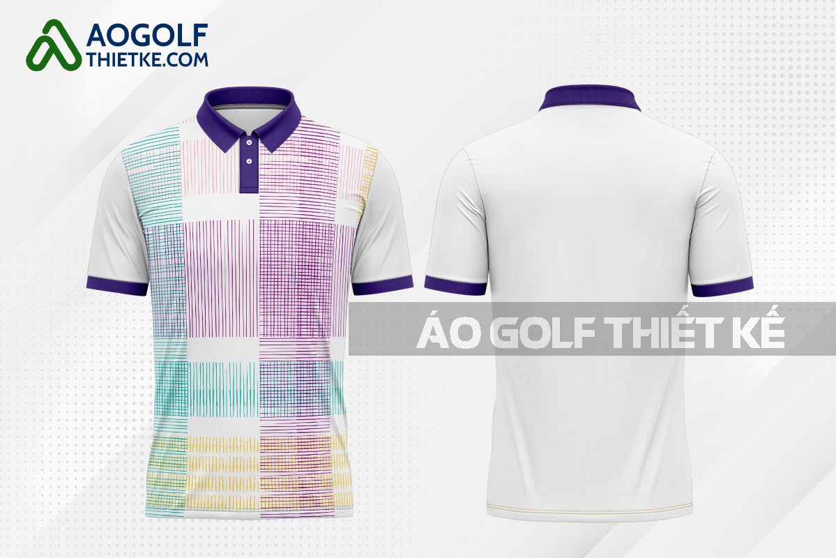 Mẫu áo golf CLB Đắk Lắk màu tím thiết kế GF13
