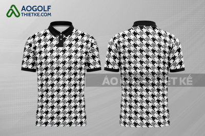 Mẫu áo golf nam CLB Bình Định màu đen thiết kế GF7