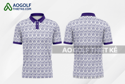Mẫu áo thun golf CLB Bắc Kạn màu tím thiết kế GF12