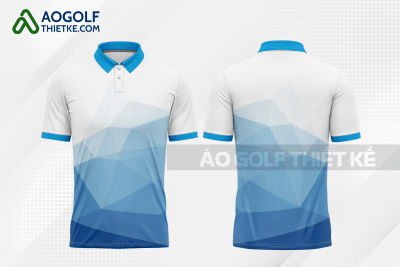 Mẫu áo chơi golf CLB Sơn La màu xanh da trời thiết kế GF53