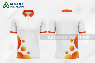 Mẫu áo golf CLB Hưng Yên màu cam thiết kế GF32