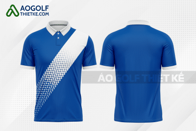 Mẫu áo golf có cổ CLB Gia Lai màu xanh biển thiết kế GF22