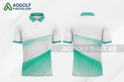 Mẫu áo golf có cổ CLB Sóc Trăng màu xanh ngọc thiết kế GF52