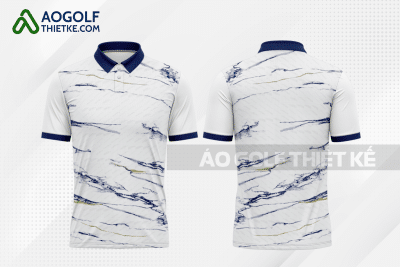 Mẫu áo golf nam CLB Hà Nội màu xanh tím than thiết kế GF25