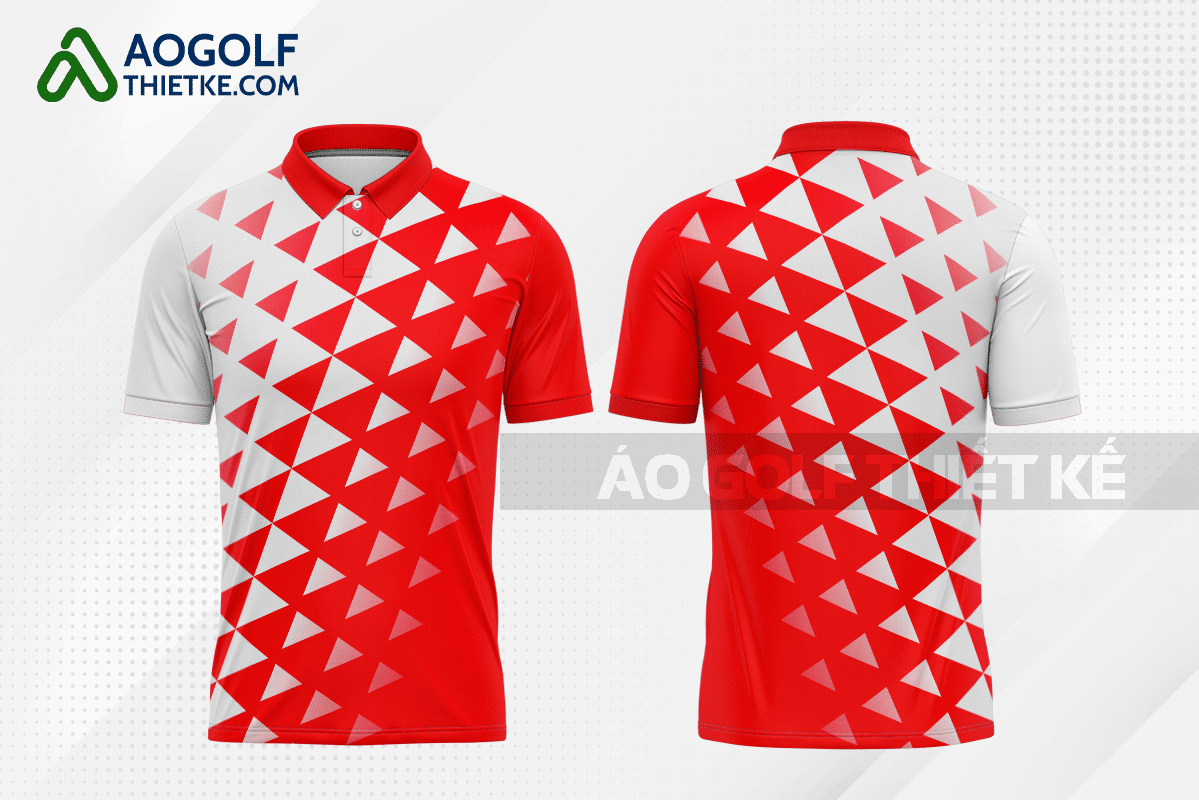 Mẫu áo golf nam CLB công nghệ da giầy màu đỏ thiết kế GF70