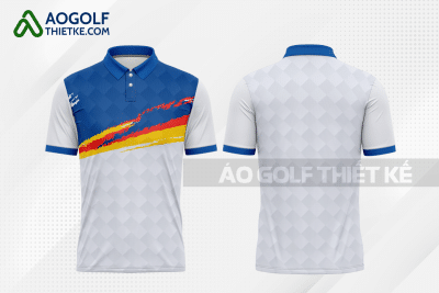 Mẫu áo golf nam CLB nghề môi giới bất động sản màu xanh dương thiết kế GF85