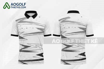 Mẫu áo thi đấu golf CLB Hậu Giang màu xám thiết kế GF29