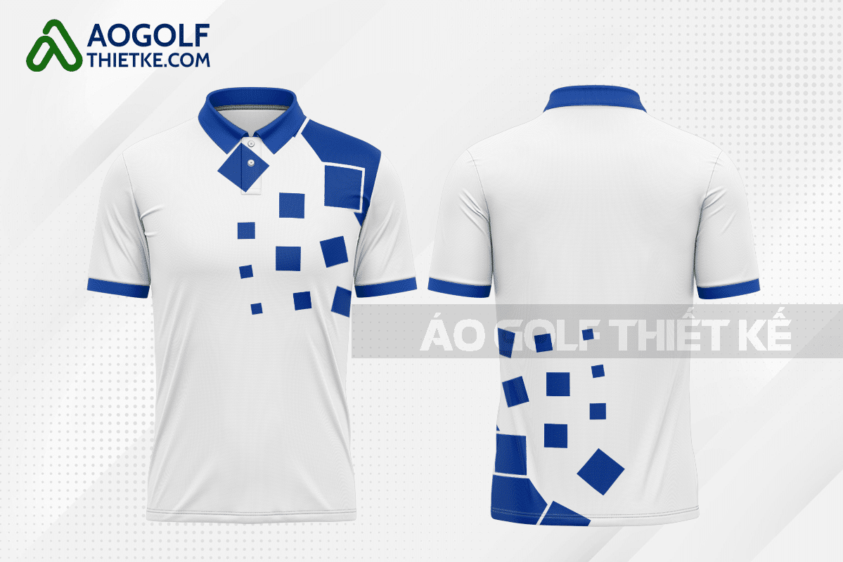 Mẫu áo thi đấu golf CLB Ninh Thuận màu xanh nước biển thiết kế GF44