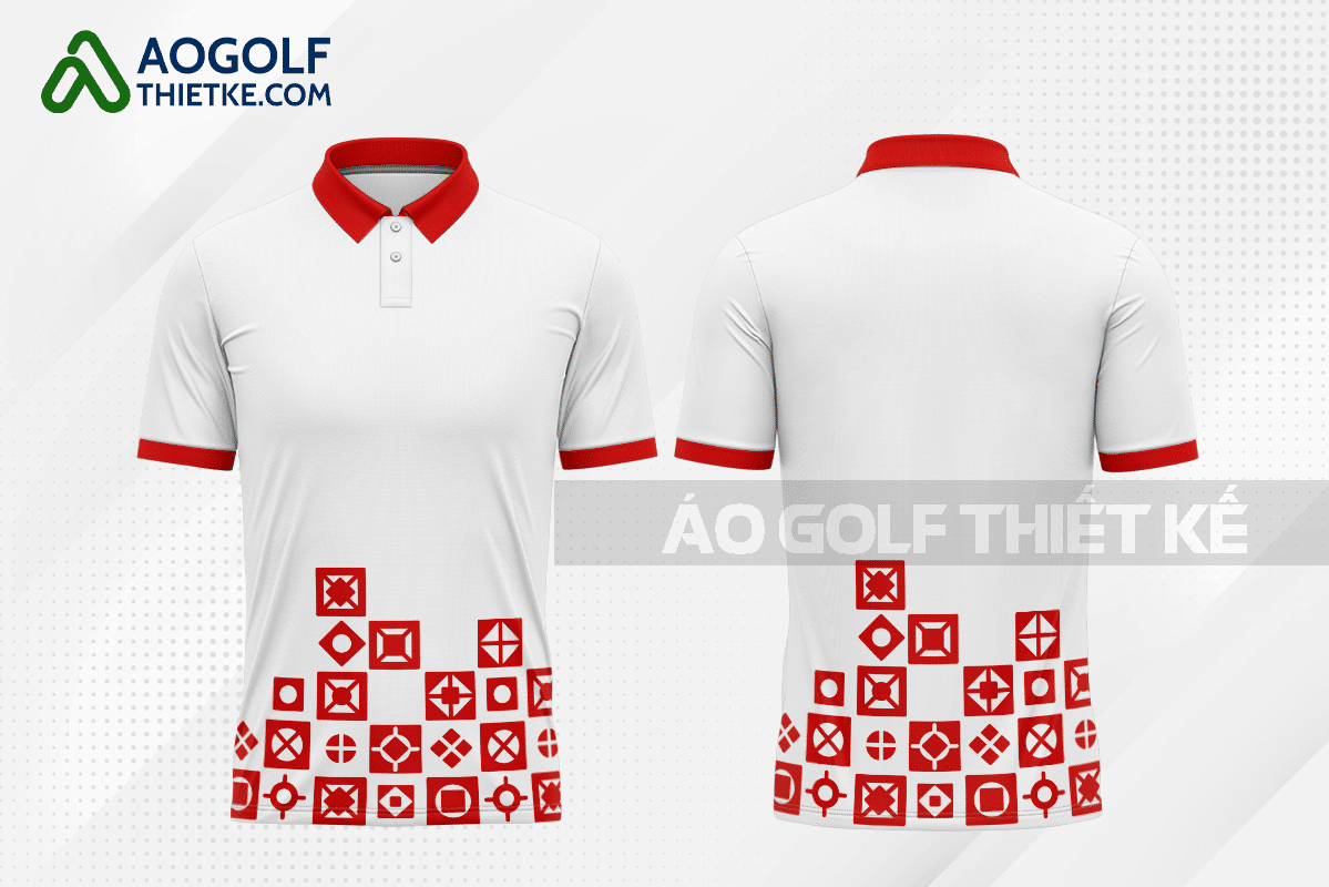 Mẫu quần áo golf CLB Thái Nguyên màu đỏ thiết kế GF56