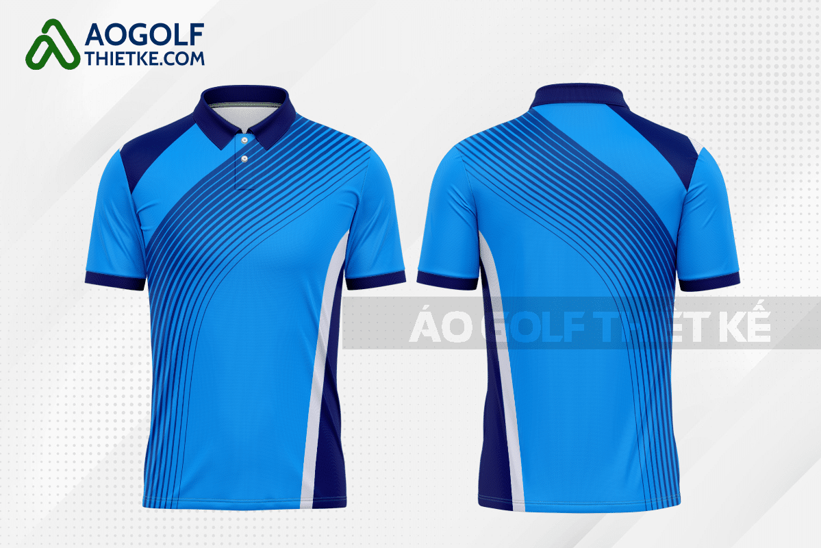 Mẫu quần áo golf CLB công nghệ chế biến lâm sản màu xanh da trời thiết kế GF71