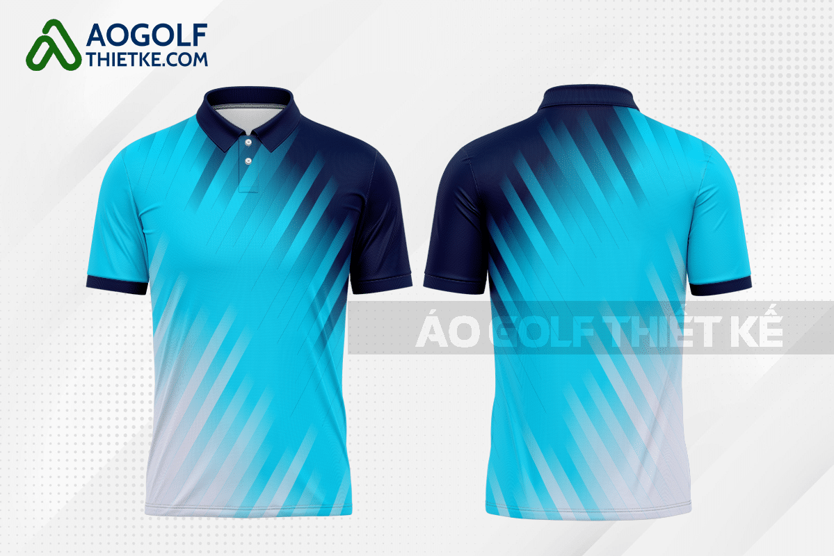 Mẫu trang phục thi đấu golf CLB sản xuất và chế biến màu xanh da trời thiết kế GF65