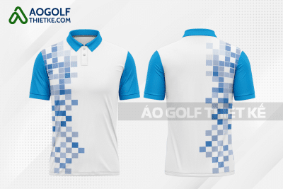 Mẫu áo chơi golf CLB đồ họa màu xanh da trời thiết kế GF128