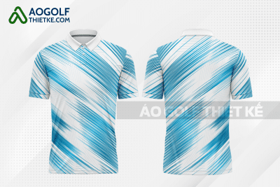 Mẫu áo đấu golf CLB ngôn ngữ Italya – Tiếng Italya màu xanh da trời thiết kế GF109