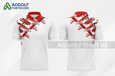 Mẫu áo giải golf CLB ngôn ngữ Đức – Tiếng Đức màu đỏ thiết kế GF106