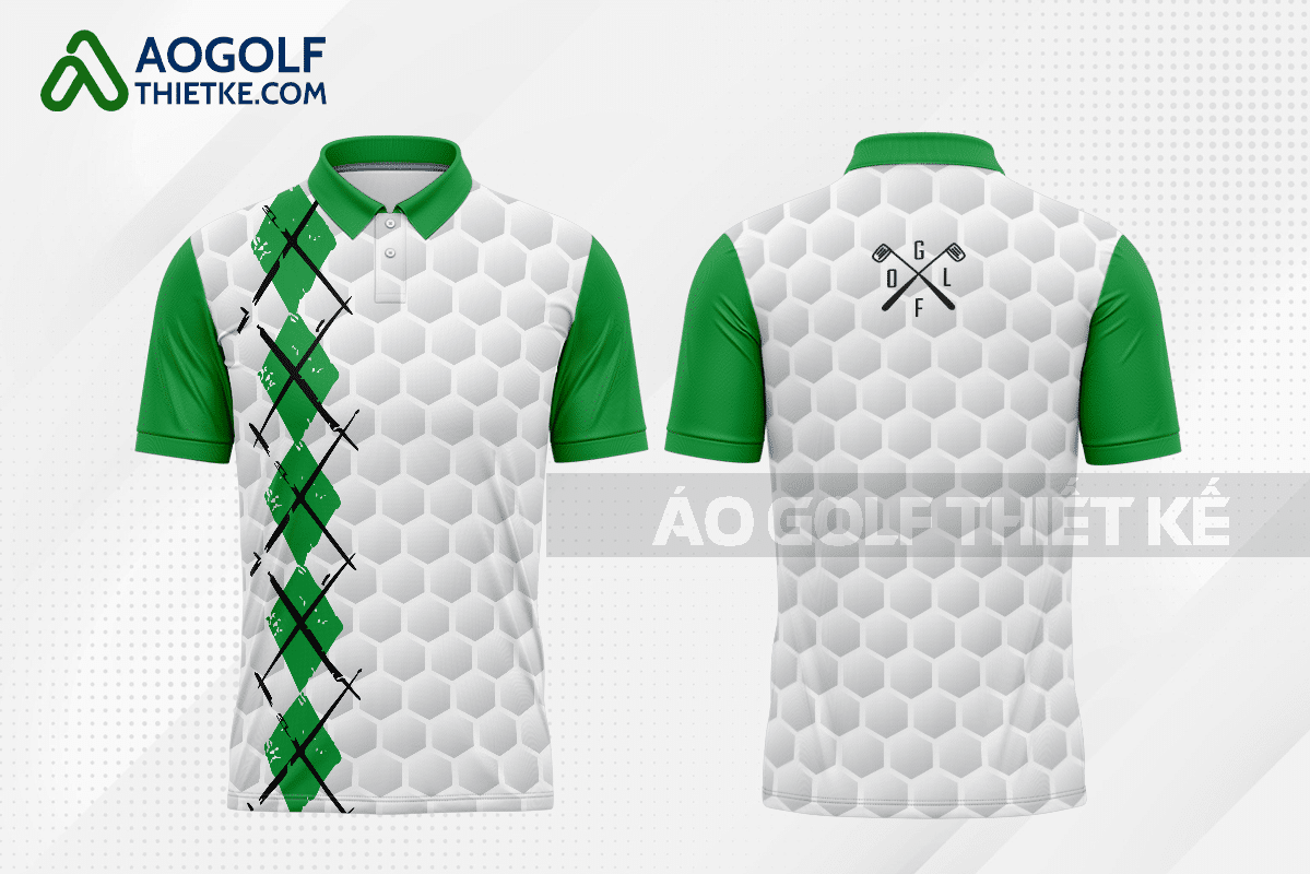 Mẫu áo golf CLB ngôn ngữ Tây Ban Nha – Tiếng Tây Ban Nha màu xanh lá thiết kế GF107