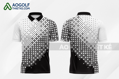 Mẫu áo golf CLB văn học màu đen thiết kế GF122