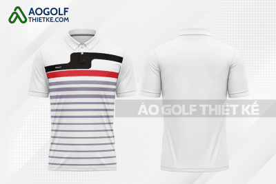 Mẫu áo golf có cổ CLB ngôn ngữ A rập – Tiếng Ả rập màu trắng thiết kế GF112