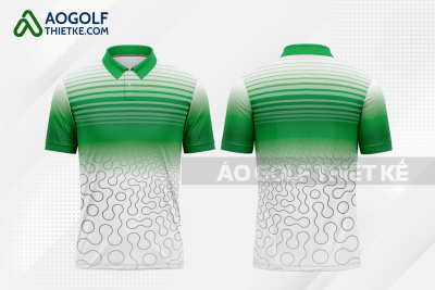 Mẫu áo golf nam CLB nhân văn màu xanh lá thiết kế GF100