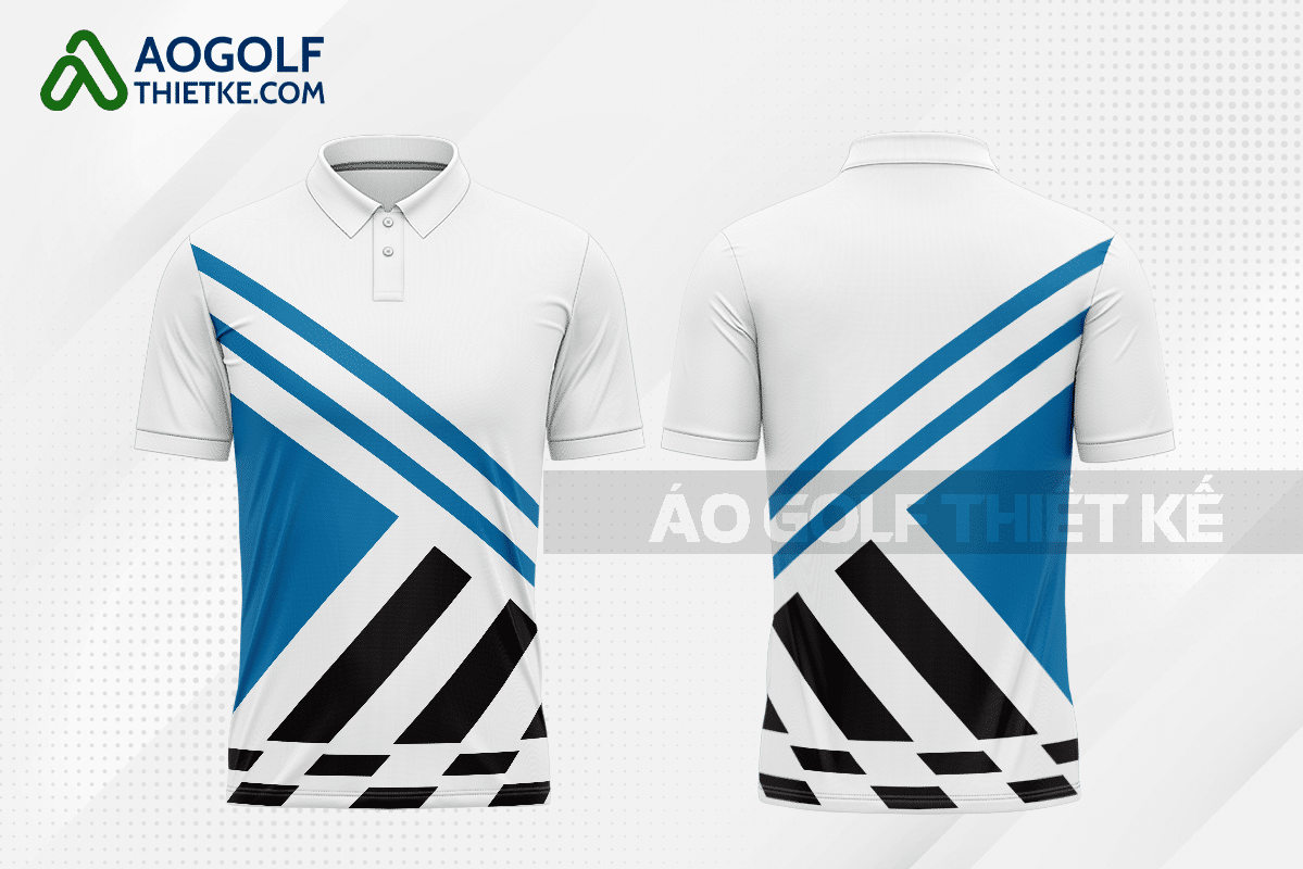 Mẫu áo polo golf CLB Đông Phương Học màu xanh da trời thiết kế GF114