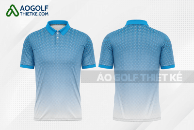 Mẫu áo thi đấu golf CLB Thái Bình Dương học màu xanh da trời thiết kế GF119
