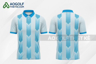Mẫu áo thun golf CLB công nghệ thông tin màu xanh da trời thiết kế GF96