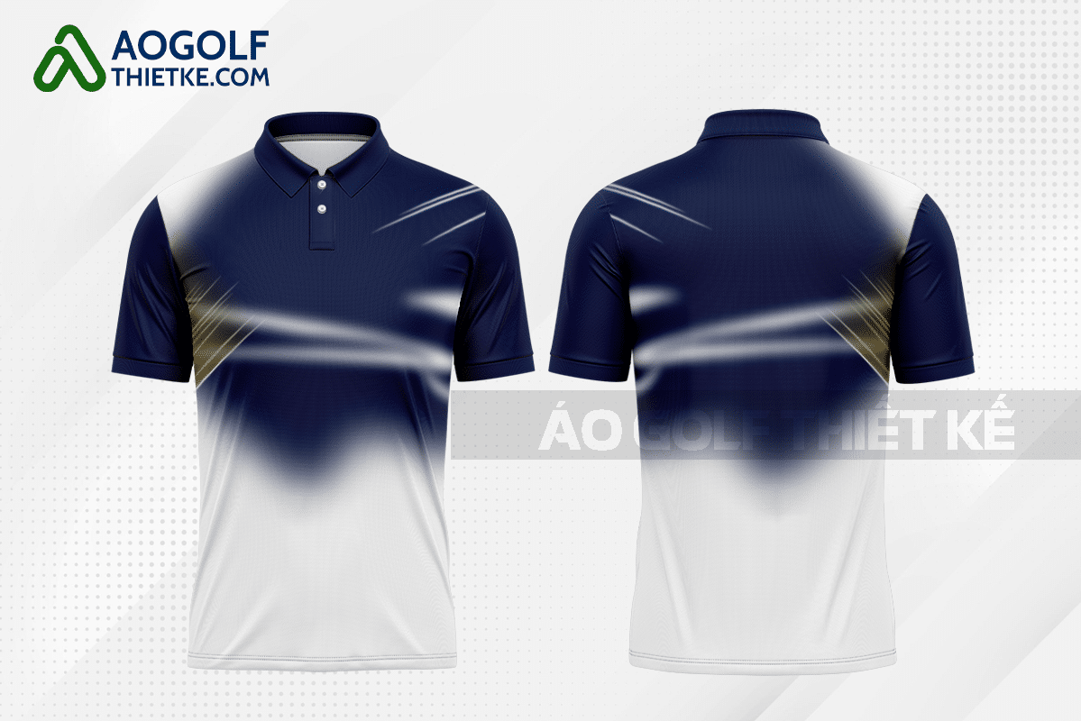 Mẫu áo thun golf CLB ngôn ngữ Hàn Quốc – Tiếng Hàn Quốc màu tím than thiết kế GF111