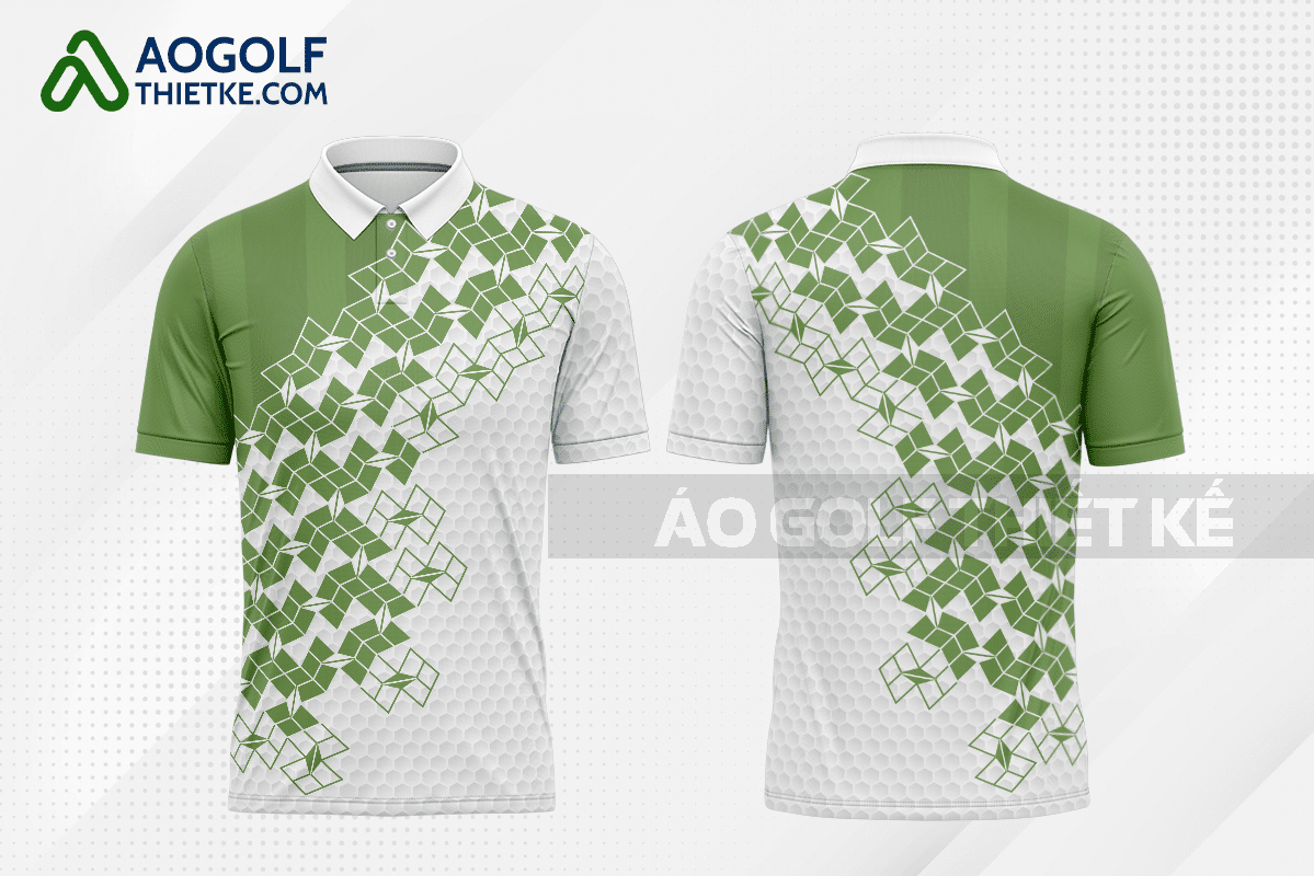 Mẫu trang phục thi đấu golf CLB quản lý thể dục thể thao màu xanh lá thiết kế GF125