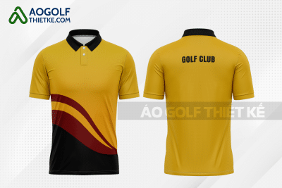 Mẫu áo chơi golf CLB Bà Rịa màu vàng thiết kế GF278