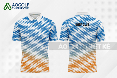 Mẫu áo chơi golf CLB Quận Thanh Xuân màu cam thiết kế GF218