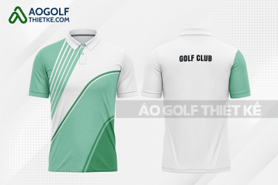 Mẫu áo đấu golf CLB Bắc Mê màu xanh ngọc thiết kế GF289
