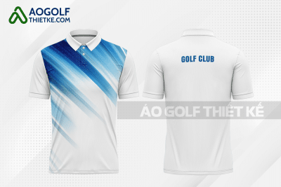 Mẫu áo đấu golf CLB Huyện Củ Chi màu trắng thiết kế GF259
