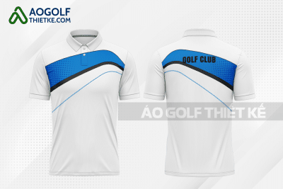 Mẫu áo đấu golf CLB Quận Cầu Giấy màu trắng thiết kế GF214