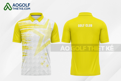Mẫu áo giải golf CLB Bắc Hà màu vàng thiết kế GF286