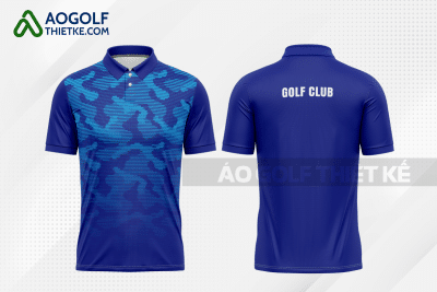 Mẫu áo golf CLB Quận 3 màu xanh dương thiết kế GF242