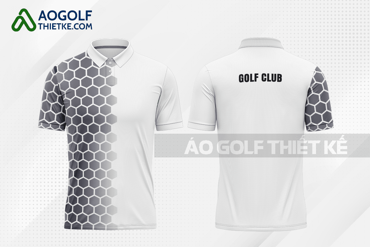 Mẫu áo golf có cổ CLB A Lưới màu xám thiết kế GF262