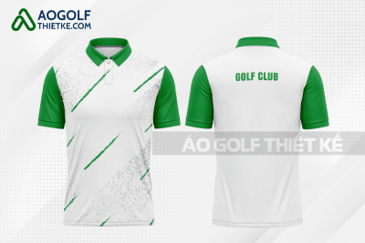 Mẫu áo golf có cổ CLB Ba Đồn màu xanh lá thiết kế GF277