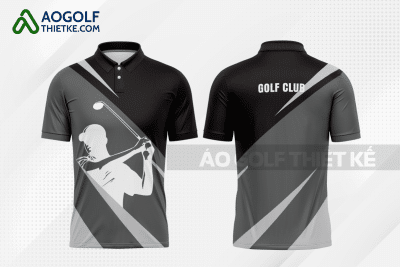Mẫu áo golf có cổ CLB sinh học màu xám thiết kế GF157