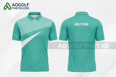 Mẫu áo golf nam CLB Ba Tơ màu xanh ngọc thiết kế GF280