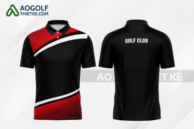 Mẫu áo golf nam CLB Quận 12 màu đen thiết kế GF250