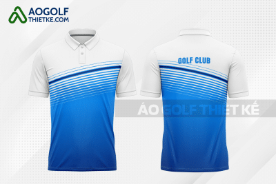 Mẫu áo golf nam CLB sư phạm kỹ thuật công nghiệp màu xanh da trời thiết kế GF190