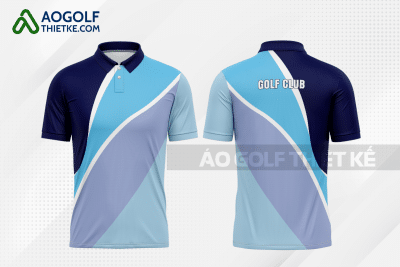 Mẫu áo polo golf CLB Quận Hà Đông màu xanh thiết kế GF219