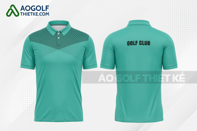 Mẫu áo polo golf CLB Sư phạm màu xanh ngọc thiết kế GF174