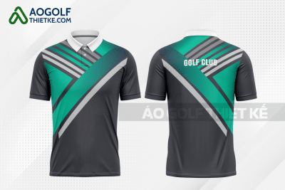 Mẫu áo polo golf CLB khoa học cây trồng màu ghi thiết kế GF204