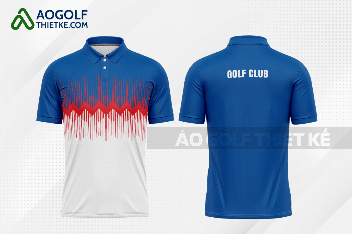 Mẫu áo thi đấu golf CLB Bắc Bình màu xanh dương thiết kế GF284