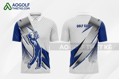Mẫu áo thi đấu golf CLB địa chất học màu xanh nước biển thiết kế GF164