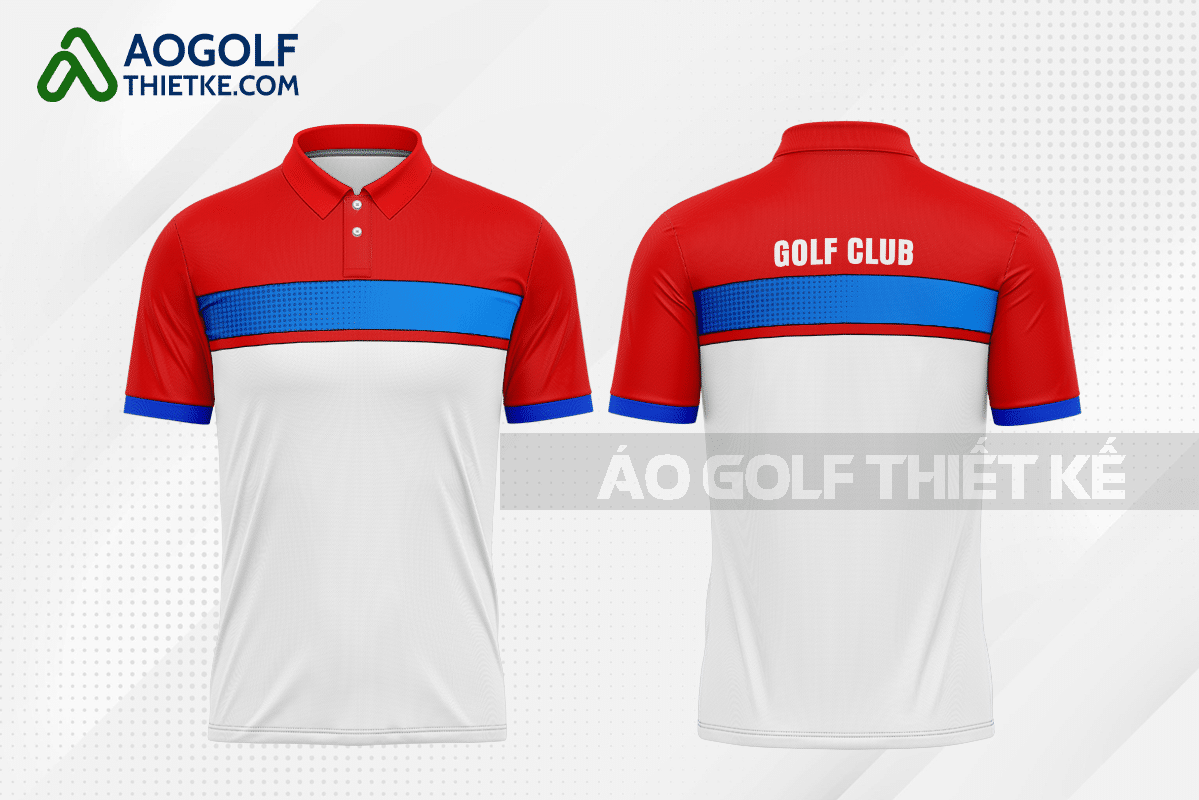 Mẫu áo thi đấu golf CLB phát triển nông thôn màu đỏ thiết kế GF209