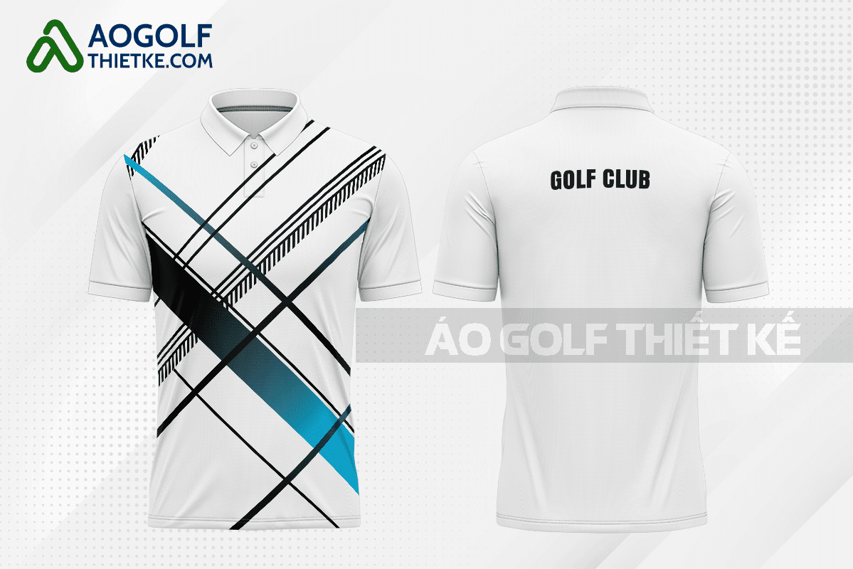 Mẫu áo thun golf CLB Huyện Phú Xuyên màu trắng thiết kế GF231
