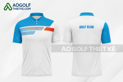 Mẫu áo thun golf CLB công nghệ sinh học màu xanh da trời thiết kế GF156