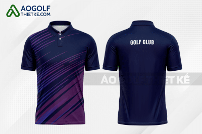 Mẫu đồng phục golf CLB Ayun Pa màu xanh tím than thiết kế GF273