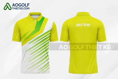 Mẫu đồng phục golf CLB Huyện Cần Giờ màu vàng thiết kế GF258